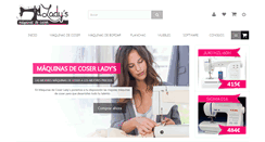 Desktop Screenshot of maquinasdecoserladys.es